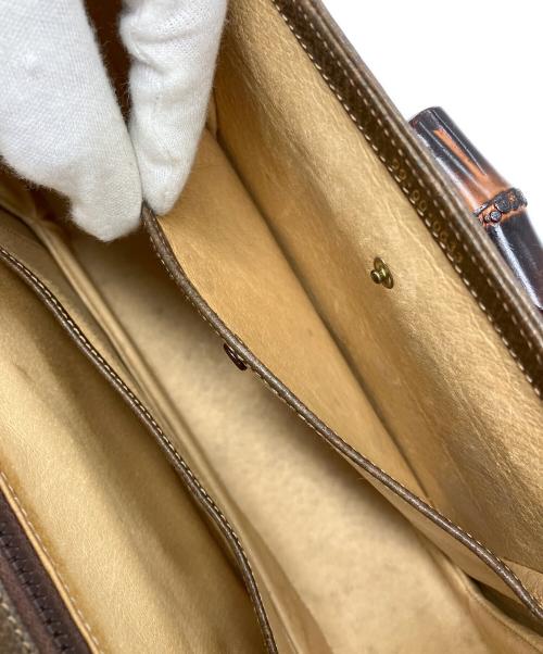 GUCCI（グッチ）GUCCI (グッチ) バンブーハンドルバッグ ブラウンの古着・服飾アイテム