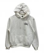 stussyステューシー）の古着「ロゴパーカー」｜ホワイト