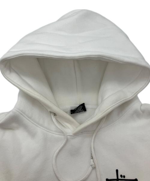 stussy（ステューシー）stussy (ステューシー) ロゴパーカー ホワイト サイズ:Lの古着・服飾アイテム