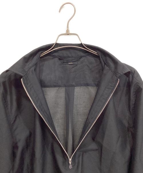 EDIFICE（エディフィス）EDIFICE (エディフィス) 26SS Quarter-ZIP シアー シャツ ブラック サイズ:Lの古着・服飾アイテム