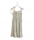 HER LIP TOハーリップトゥ）の古着「Verona Tweed Long Dress」｜アイボリー