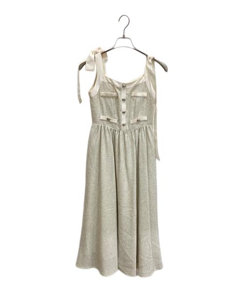 HER LIP TO（ハーリップトゥ）HER LIP TO (ハーリップトゥ) Verona Tweed Long Dress アイボリー サイズ:XSの古着・服飾アイテム