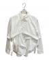 OMMO（オーエムエムオー）の古着「2WAY TUCK LAYERED SHIRT」｜ホワイト