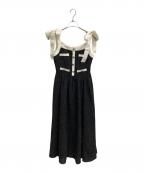 HER LIP TOハーリップトゥ）の古着「Verona Tweed Long Dress」｜ブラック
