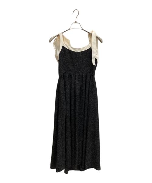 HER LIP TO（ハーリップトゥ）HER LIP TO (ハーリップトゥ) Verona Tweed Long Dress ブラック サイズ:Mの古着・服飾アイテム