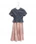 Her lip to (ハーリップトゥ) Asymmetrical Belted Docking Dress グレー×ピンク サイズ:S：12000円