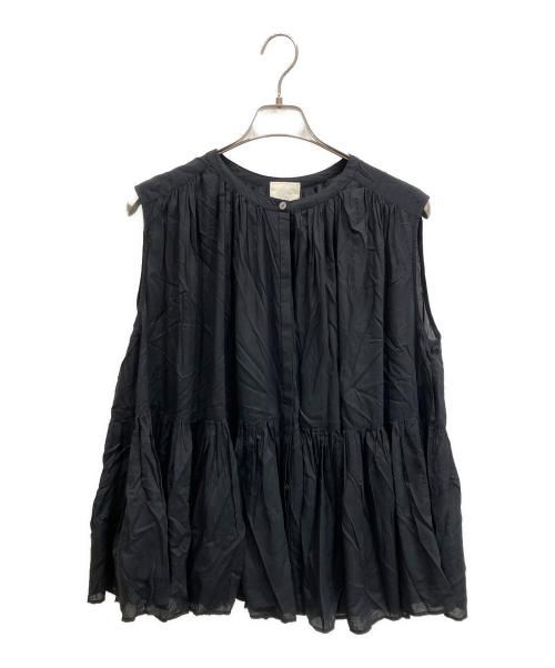 Spick and Span（スピック＆スパン）Spick and Span (スピック＆スパン) 26SS ギャザーフレンチブラウス ブラック サイズ:freeの古着・服飾アイテム