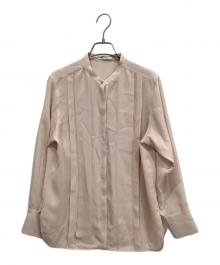 BEIGE（ベイジ）の古着「STOW フロントタックブラウス」｜ピンク