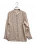 BEIGE（ベイジ）の古着「STOW フロントタックブラウス」｜ピンク