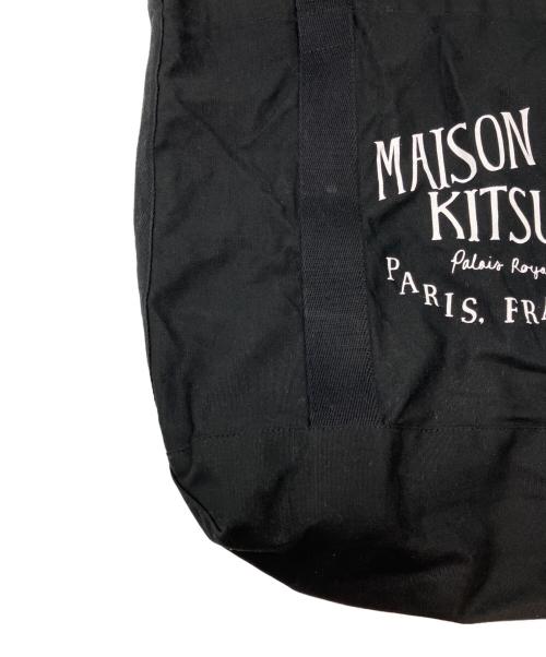 maison kitsune（メゾンキツネ）MAISON KITSUNE (メゾンキツネ) パレロワイヤル ショッピングバック ブラックの古着・服飾アイテム