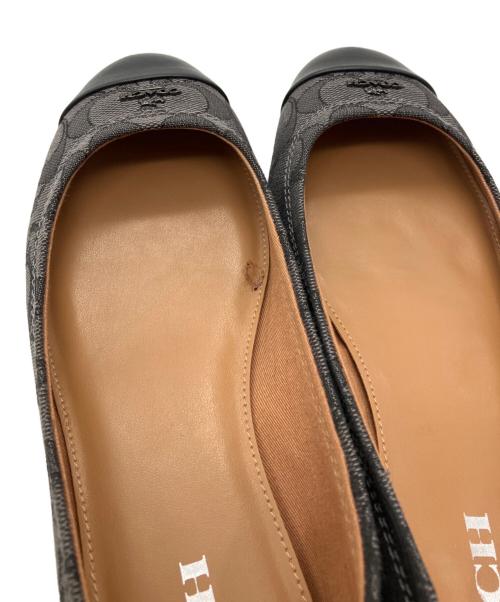 COACH（コーチ）COACH (コーチ) Chelsea シグネチャーパンプス ブラック サイズ:24.5の古着・服飾アイテム