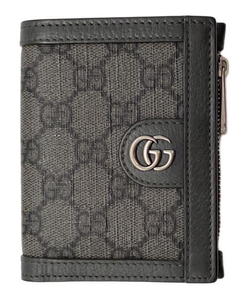 GUCCI（グッチ）GUCCI (グッチ) オフィディア GGスプリーム ウォレット 財布 グレーの古着・服飾アイテム