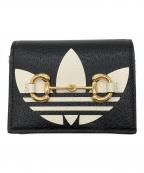 GUCCI×adidasグッチ×アディダス）の古着「コラボ ホースビット ショルダーウォレット」｜ブラック×ホワイト