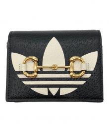 GUCCI×adidas（グッチ×アディダス）の古着「コラボ ホースビット ショルダーウォレット」｜ブラック×ホワイト