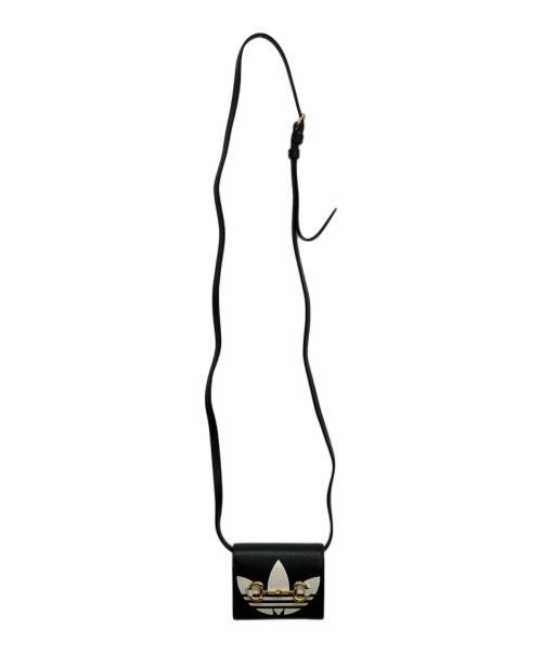 GUCCI（グッチ）GUCCI (グッチ) adidas (アディダス) コラボ ホースビット ショルダーウォレット ブラック×ホワイトの古着・服飾アイテム