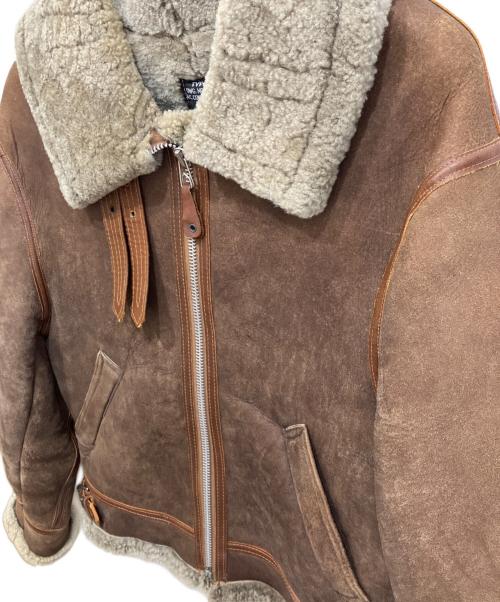 AVIREX（アヴィレックス）AVIREX (アヴィレックス) B-3 ムートンフライトジャケット ブラウン サイズ:38の古着・服飾アイテム