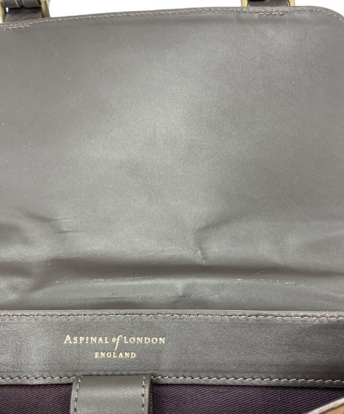 Aspinal Of London（アスピナルオブロンドン）Aspinal Of London (アスピナルオブロンドン) スエード×レザー ショルダーバッグ ブラウンの古着・服飾アイテム