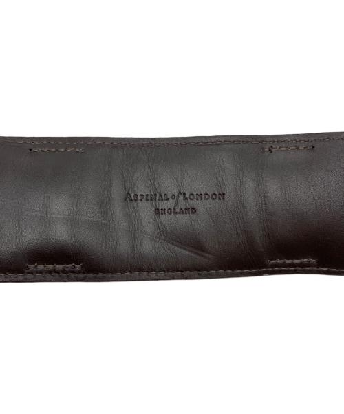 Aspinal Of London（アスピナルオブロンドン）Aspinal Of London (アスピナルオブロンドン) スエード×レザー ショルダーバッグ ブラウンの古着・服飾アイテム