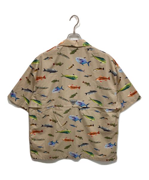 Columbia（コロンビア）Columbia (コロンビア) BEAMS (ビームス) 26SS 別注PFG オープンカラーシャツ ベージュ サイズ:Mの古着・服飾アイテム