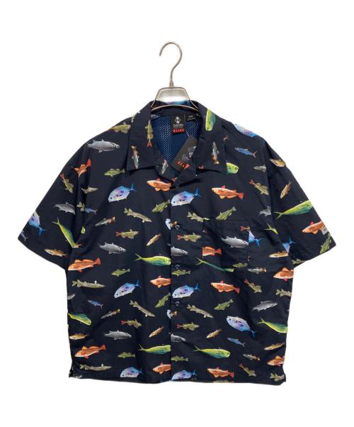 Columbia（コロンビア）Columbia (コロンビア) BEAMS (ビームス) 26SS 別注PFG オープンカラーシャツ ブラック サイズ:Mの古着・服飾アイテム