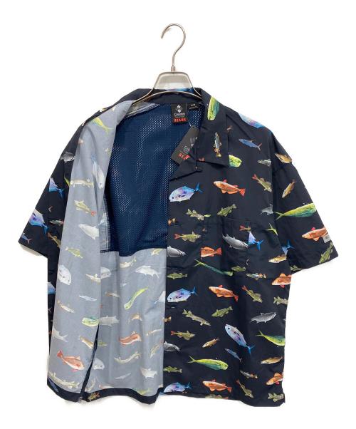 Columbia（コロンビア）Columbia (コロンビア) BEAMS (ビームス) 26SS 別注PFG オープンカラーシャツ ブラック サイズ:Mの古着・服飾アイテム