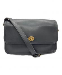 COACH（コーチ）の古着「レザーショルダーバッグ」｜ブラック