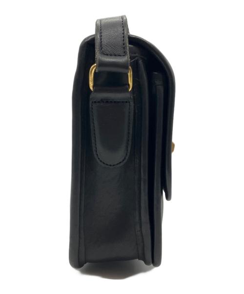 COACH（コーチ）COACH (コーチ) レザーショルダーバッグ ブラックの古着・服飾アイテム
