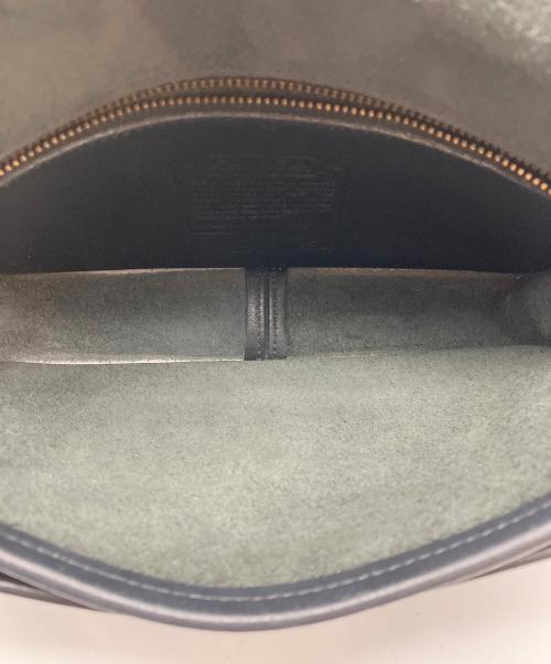 COACH（コーチ）COACH (コーチ) レザーショルダーバッグ ブラックの古着・服飾アイテム
