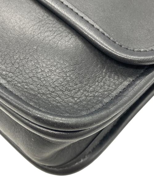 COACH（コーチ）COACH (コーチ) レザーショルダーバッグ ブラックの古着・服飾アイテム