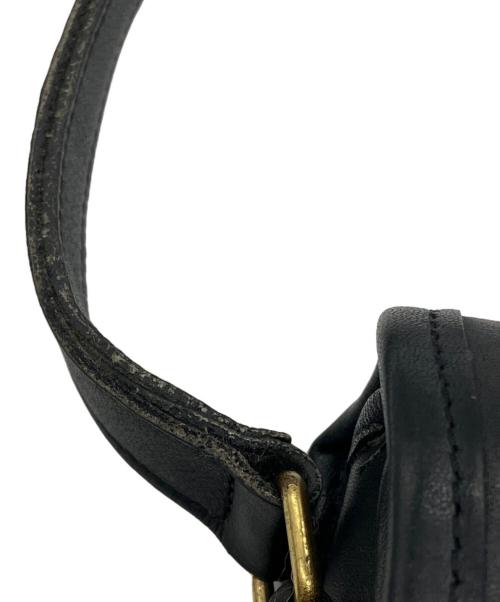 COACH（コーチ）COACH (コーチ) レザーショルダーバッグ ブラックの古着・服飾アイテム