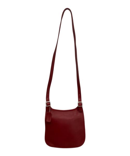 COACH（コーチ）COACH (コーチ) フラップショルダーバッグ レッドの古着・服飾アイテム