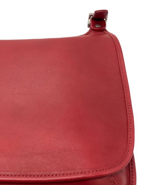 COACH（コーチ）COACH (コーチ) フラップショルダーバッグ レッドの古着・服飾アイテム