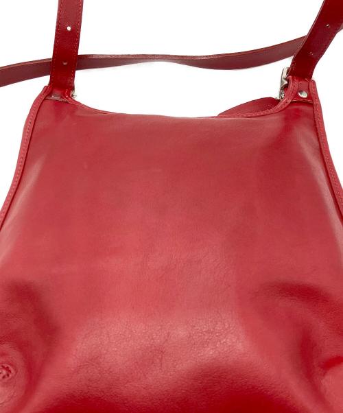COACH（コーチ）COACH (コーチ) フラップショルダーバッグ レッドの古着・服飾アイテム