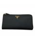 PRADA（プラダ）の古着「サフィアーノレザー 長財布」｜ブラック