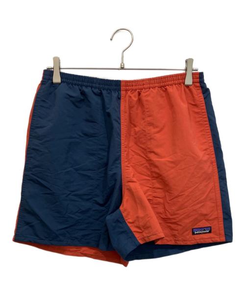 Patagonia（パタゴニア）Patagonia (パタゴニア) バギーズ・ショーツ 5インチ ネイビー×オレンジ サイズ:Mの古着・服飾アイテム