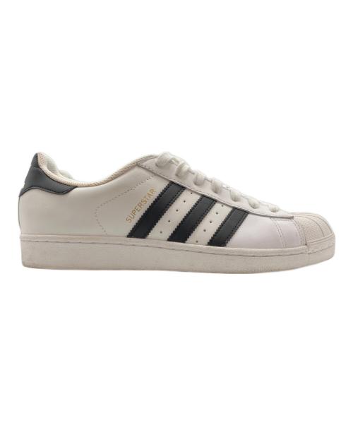 adidas（アディダス）adidas (アディダス) SUPERSTAR ローカットスニーカー ホワイト×ブラック サイズ:27の古着・服飾アイテム