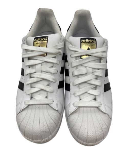adidas（アディダス）adidas (アディダス) SUPERSTAR ローカットスニーカー ホワイト×ブラック サイズ:27の古着・服飾アイテム