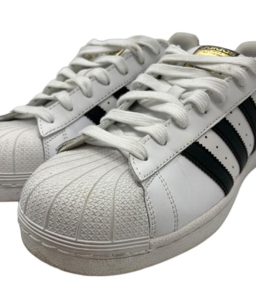 adidas（アディダス）adidas (アディダス) SUPERSTAR ローカットスニーカー ホワイト×ブラック サイズ:27の古着・服飾アイテム