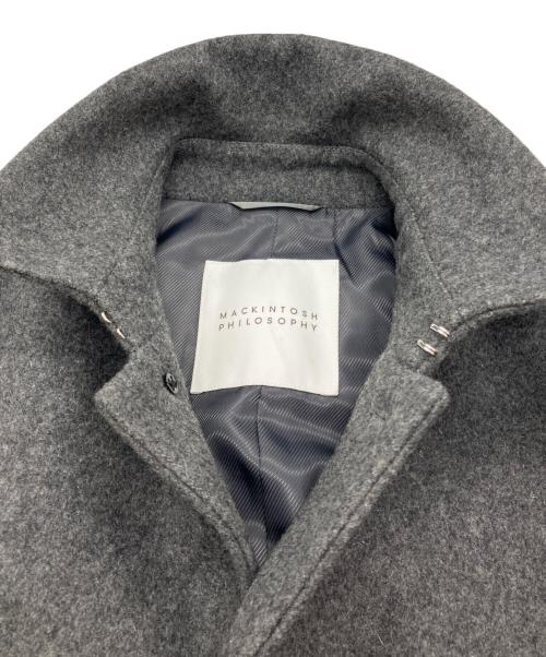 MACKINTOSH PHILOSOPHY（マッキントッシュ フィロソフィー）MACKINTOSH PHILOSOPHY (マッキントッシュ フィロソフィー) PORTSMOUTH/アドミラルメルトン シングルピーコート チャコールグレー サイズ:Mの古着・服飾アイテム