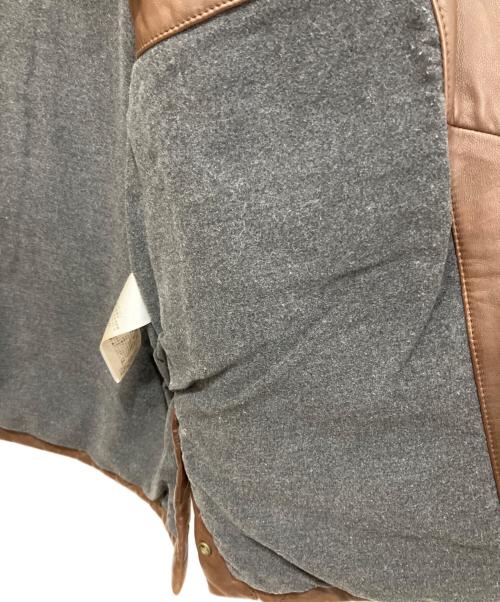 POLO RALPH LAUREN（ポロ・ラルフローレン）POLO RALPH LAUREN (ポロ・ラルフローレン) ラムレザーキルティングコート ブラウン サイズ:Lの古着・服飾アイテム