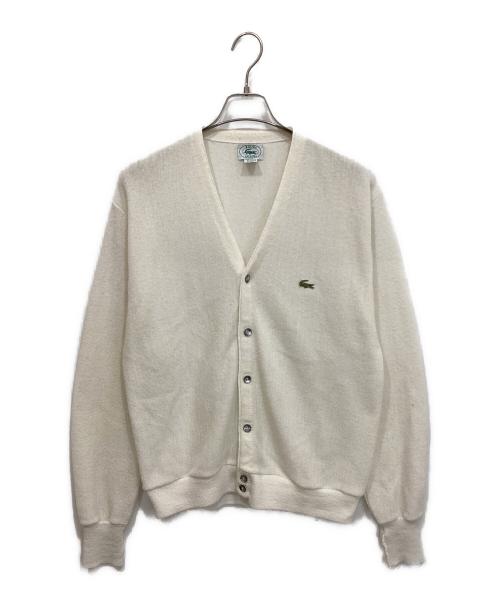 IZOD LACOSTE（アイゾッド ラコステ）IZOD LACOSTE (アイゾッド ラコステ) 80S アクリルニットカーディガン ホワイト サイズ:Lの古着・服飾アイテム