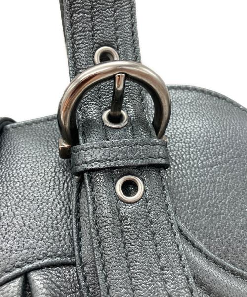 Salvatore Ferragamo（サルヴァトーレ フェラガモ）Salvatore Ferragamo (サルヴァトーレ フェラガモ) マリッサ ガンチーニ レザートートバッグ ブラックの古着・服飾アイテム