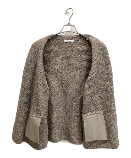 Snidel（スナイデル）Snidel (スナイデル) ニットジャケット ブラウン サイズ:Fの古着・服飾アイテム