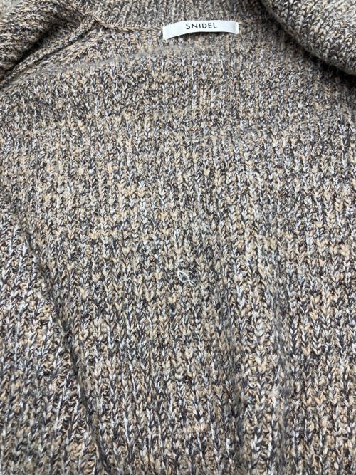 Snidel（スナイデル）Snidel (スナイデル) ニットジャケット ブラウン サイズ:Fの古着・服飾アイテム