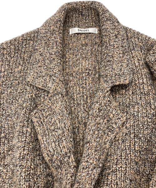 Snidel（スナイデル）Snidel (スナイデル) ニットジャケット ブラウン サイズ:Fの古着・服飾アイテム