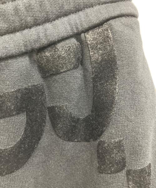 GUCCI（グッチ）GUCCI (グッチ) GG フロック プリント スウェットパンツ ブラック サイズ:XSの古着・服飾アイテム