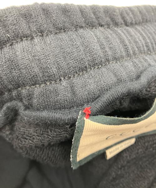 GUCCI（グッチ）GUCCI (グッチ) GG フロック プリント スウェットパンツ ブラック サイズ:XSの古着・服飾アイテム