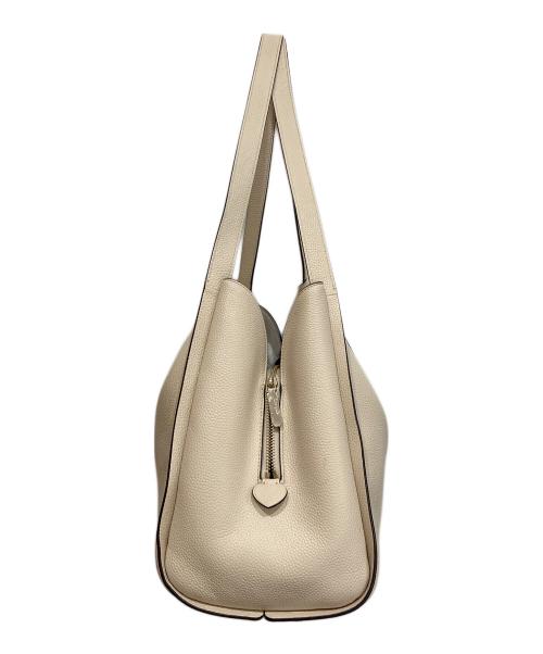 Kate Spade（ケイトスペード）Kate Spade (ケイトスペード) KNOTT LARGE SHOULDER BAG トートバッグ アイボリーの古着・服飾アイテム
