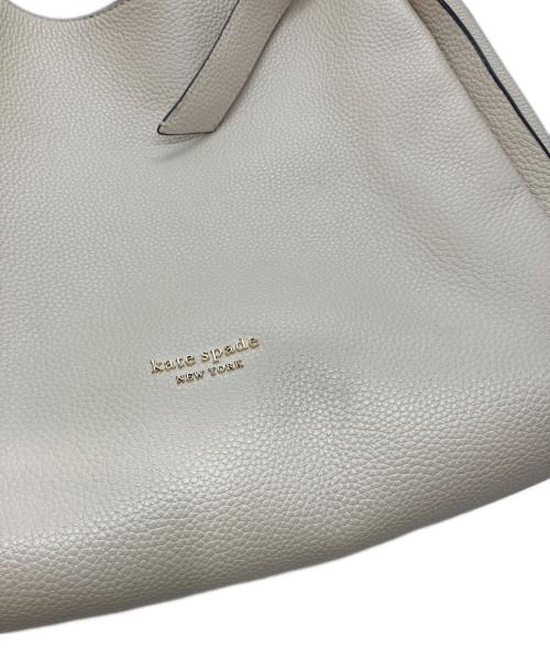 Kate Spade（ケイトスペード）Kate Spade (ケイトスペード) KNOTT LARGE SHOULDER BAG トートバッグ アイボリーの古着・服飾アイテム