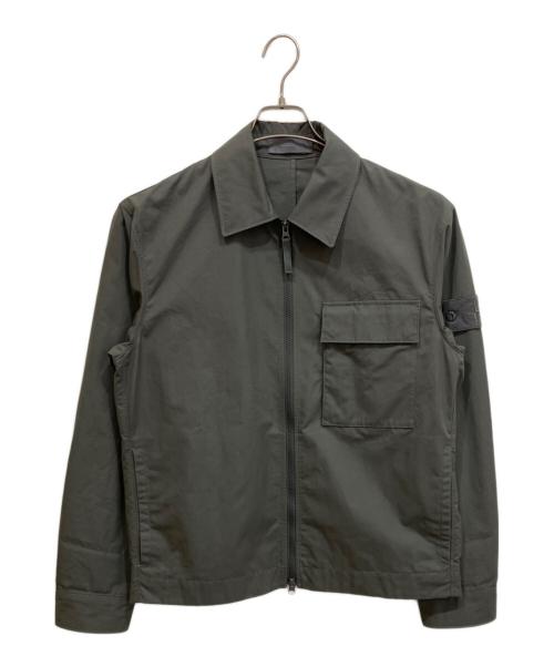 STONE ISLAND（ストーンアイランド）STONE ISLAND (ストーンアイランド) WEATHERPROOF COTTON CANVAS STONE ISLAND GHOST グレー サイズ:Mの古着・服飾アイテム